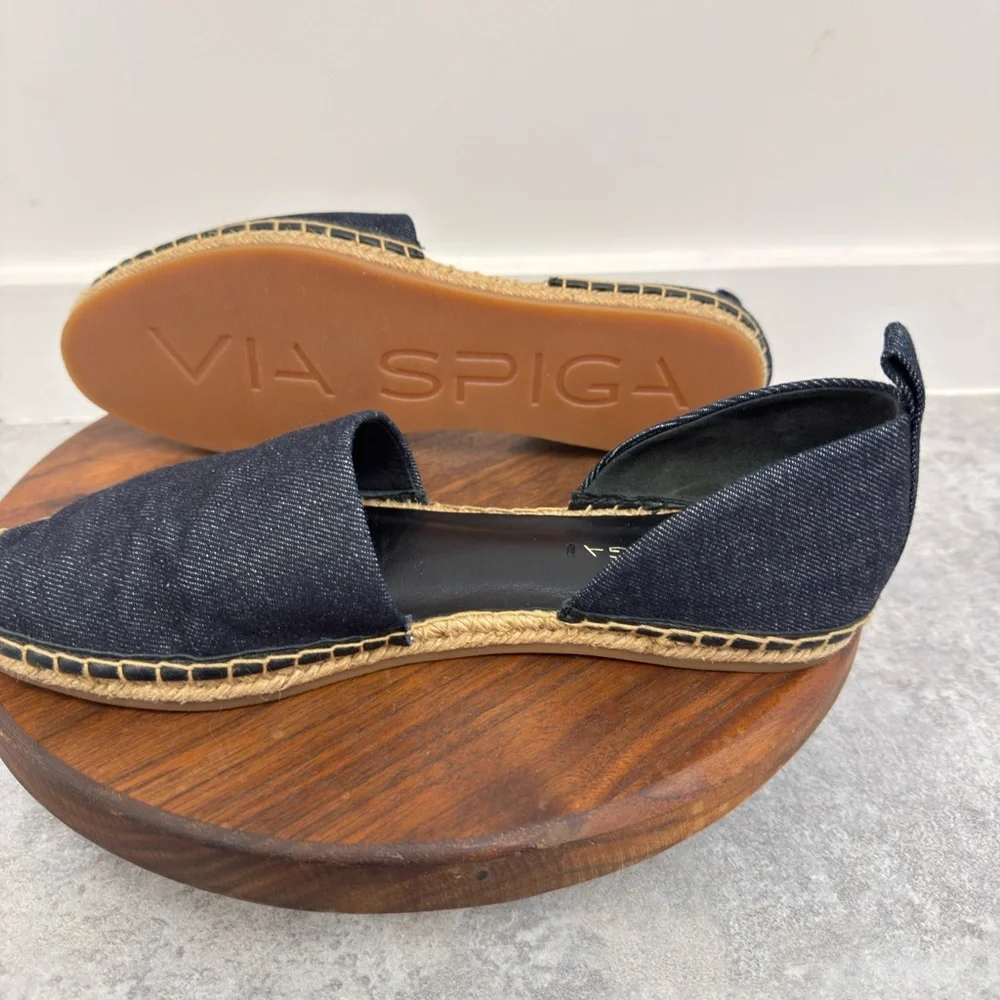 Via Spiga Denim Espadrille Loafers New w/o box Size 10‎ (EU-40)